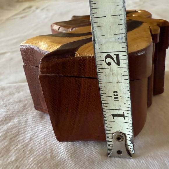 Handcrafted Wooden Angel Shape Secret Jewelry Puzzle Box - Picture 4 of 11